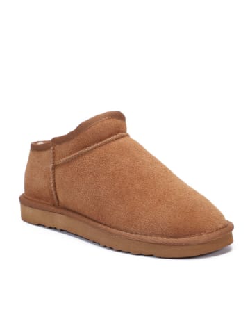 Gooce Skórzane botki zimowe "Jack" w kolorze jasnobrązowym