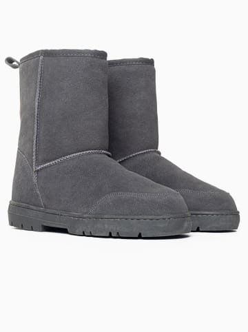Gooce Leder-Winterboots "Gully" in Grau
