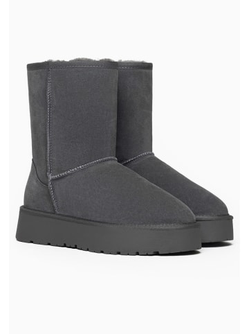 Gooce Leder-Winterstiefel "Fairfield" in Grau