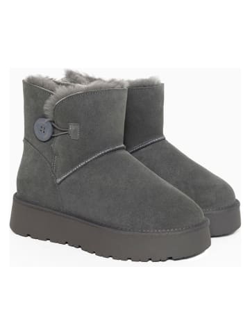 Gooce Leder-Winterboots "Crestone" in Grau