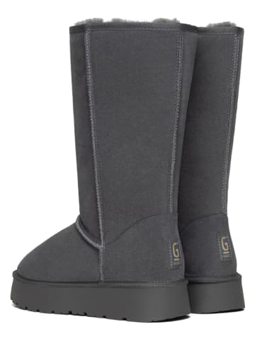 Gooce Leder-Winterstiefel "Elidir" in Grau