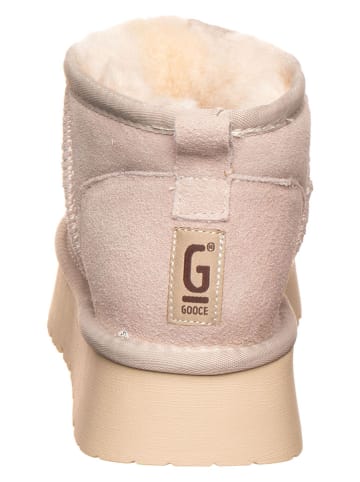 Gooce Leder-Winterboots "Mindy" in Creme