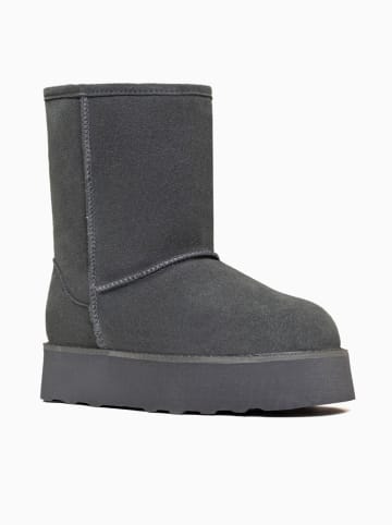Gooce Leder-Winterstiefel "Sawel Waterproof" in Grau