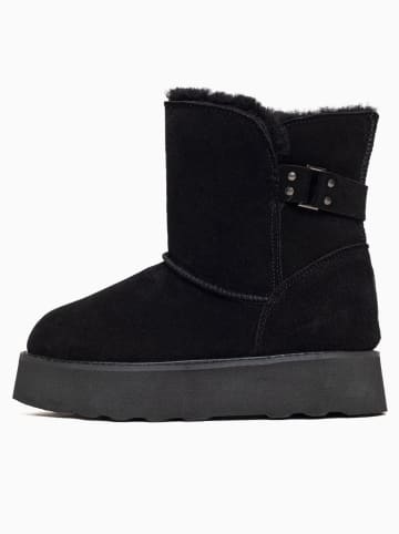 Gooce Leder-Winterboots "Colorado" in Schwarz
