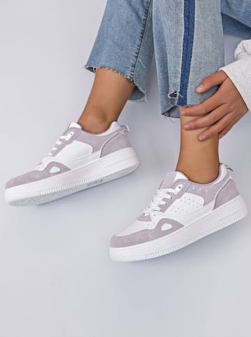 Sixth Sens Sneakers in Grau/ Weiß