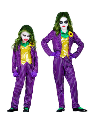 Carnival Party 3tlg. Kostüm "EVIL CLOWN" in Violett