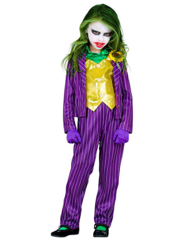 Carnival Party 3tlg. Kostüm "EVIL CLOWN" in Violett