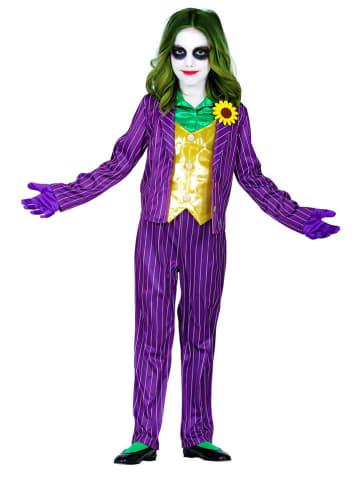 Carnival Party 3tlg. Kostüm "EVIL CLOWN" in Violett