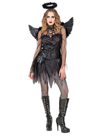 Carnival Party 3-delig kostuum "DARK ANGEL" zwart