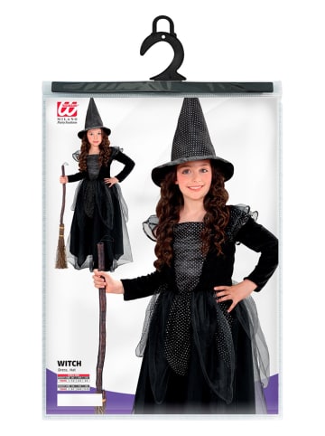 Carnival Party 2-delig kostuum "Heks" zwart