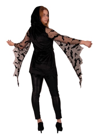 Carnival Party Kostümtunika "Fledermaus" in Schwarz