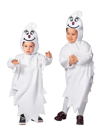 Carnival Party 2tlg. Kostüm "KLEINES GESPENST" in Weiß