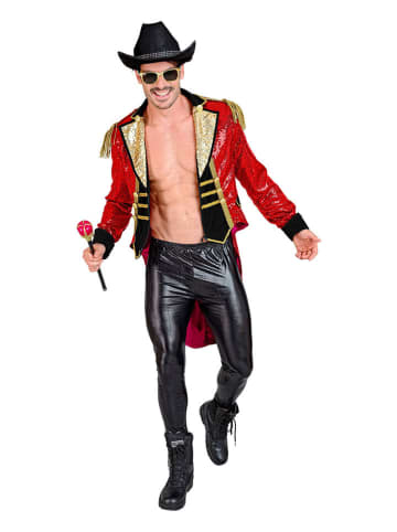 Carnival Party Kostümfrack ''Zirkusdirektor'' in Rot/ Schwarz/ Gold