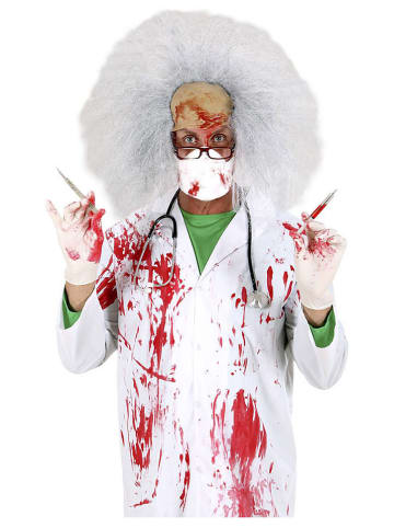 Carnival Party Kostüm "BLUTIGER DOKTOR" in Weiß/ Rot