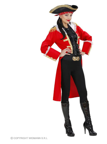 Carnival Party 2-delig kostuum "Piratenkapitein" rood