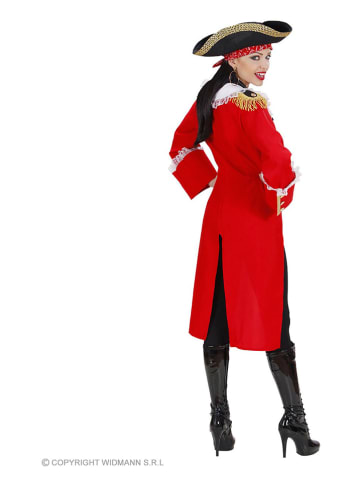 Carnival Party 2tlg. Kostüm "Piratenkapitän" in Rot