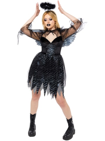 Carnival Party 3-delig kostuum "Fallen Angel" zwart