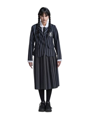 Carnival Party 3tlg. Kostüm "Wednesday© School Uniform" in Schwarz