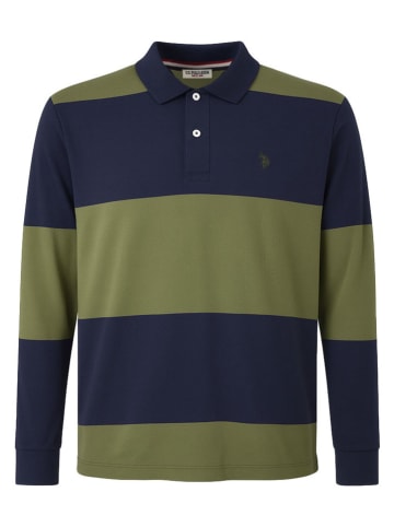 U.S. Polo Assn. Poloshirt in Dunkelblau/ Grün