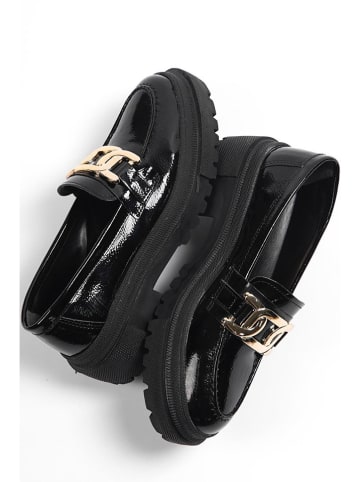 trendyol Mokasyny w kolorze czarnym