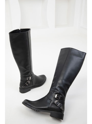 trendyol Kozaki w kolorze czarnym