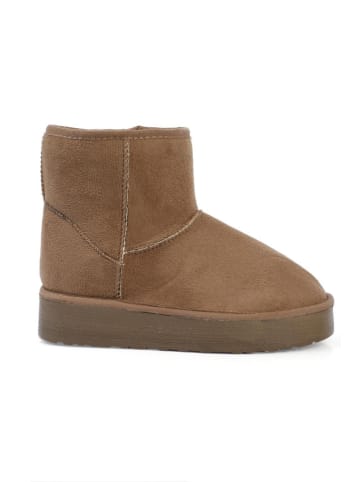 trendyol Botki zimowe w kolorze jasnobrązowym