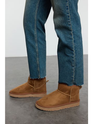 trendyol Ankle-Boots in Hellbraun