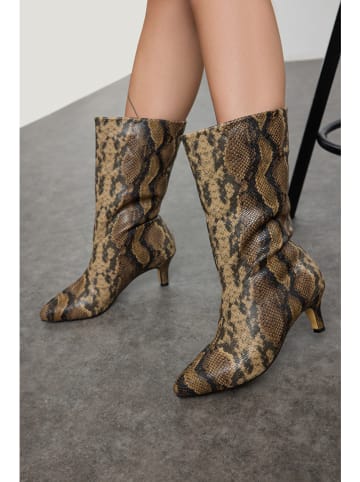 trendyol Stiefeletten in Beige/ Braun