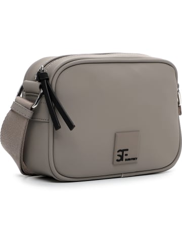 SURI FREY Schoudertas "Shiny" taupe - (B)24 x (H)16 x (D)7 cm