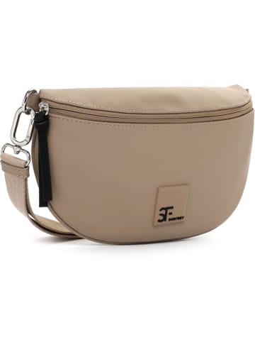 SURI FREY Umhängetasche "Shiny" in Taupe - (B)27 x (H)18 x (T)8 cm