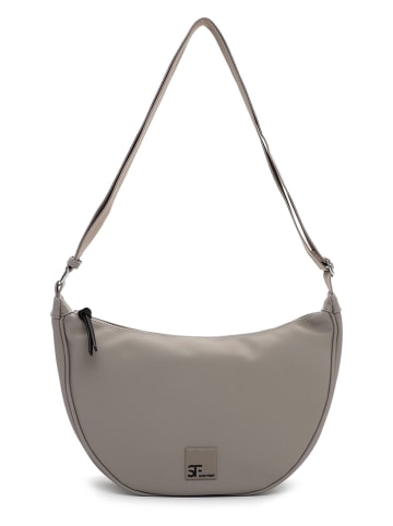 SURI FREY Schultertasche "Shiny" in Taupe - (B)41 x (H)23 x (T)13 cm