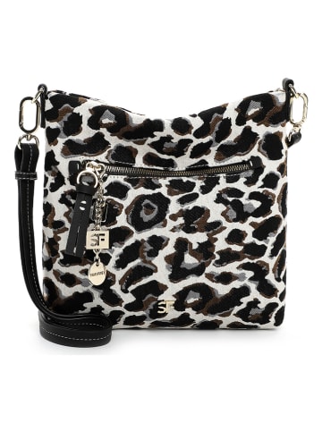 SURI FREY Umhängetasche "Tammy" in Creme/ Schwarz - (B)27 x (H)25 x (T)5 cm