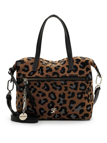 SURI FREY Handtas "Tammy" lichtbruin/zwart - (B)33 x (H)23 x (D)13 cm