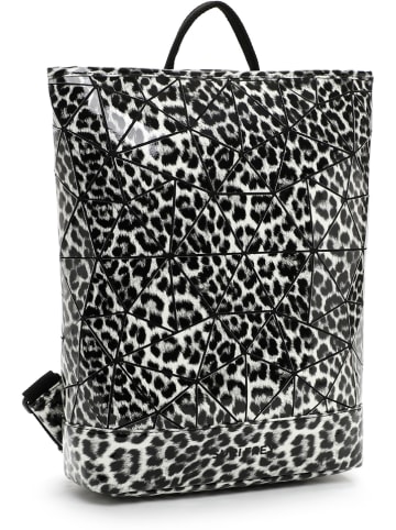 SURI FREY Rucksack "Jessy-Lu" in Schwarz/ Weiß - (B)37 x (H)40 x (T)11 cm