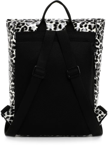 SURI FREY Plecak "Jessy-Lu" w kolorze czarno-białym - 37 x 40 x 11 cm
