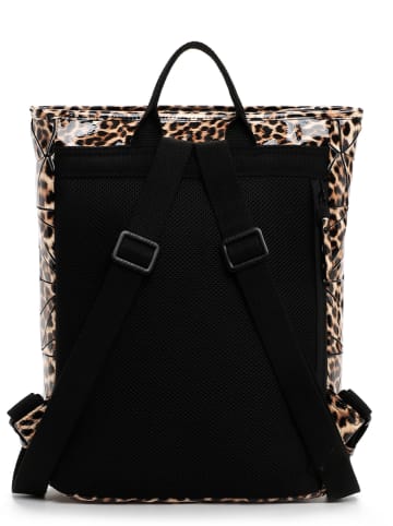 SURI FREY Rucksack "Jessy-Lu" in Braun/ Schwarz - (B)37 x (H)40 x (T)11 cm