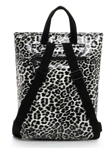 SURI FREY Plecak "Jessy-Lu" w kolorze czarno-białym - 34 x 40 x 15 cm