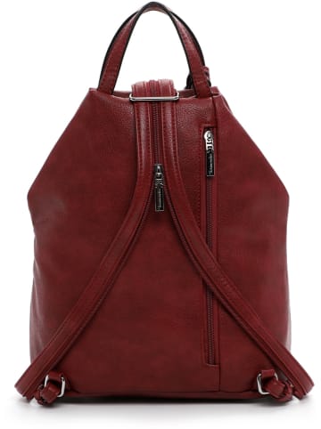 Tamaris Plecak "Nele" w kolorze ciemnoczerwonym - 34 x 32 x 20 cm