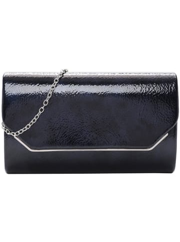 Tamaris Clutch "Amalia Finish" donkerblauw - (B)22 x (H)13 x (D)4 cm