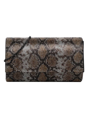 Tamaris Clutch "Amalia Animal" in Braun/ Grau - (B)19 x (H)11,5 x (T)6 cm