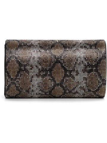 Tamaris Clutch "Amalia Animal" in Braun/ Grau - (B)19 x (H)11,5 x (T)6 cm