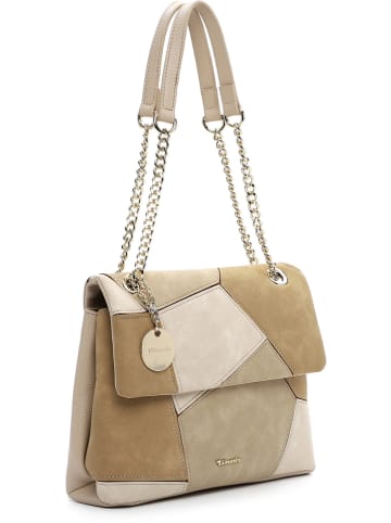Tamaris Schultertasche "Gilda" in Beige/ Creme - (B)27 x (H)21 x (T)8 cm