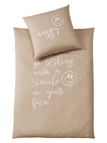 heine home Renforcé-Bettwäsche-Set in Beige