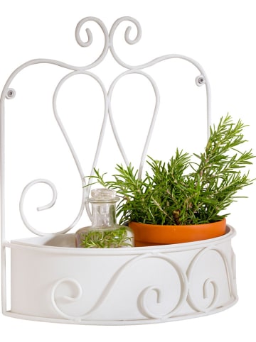 heine home Wandregal in Weiß - (B)30 x (H)34 x (T)15 cm