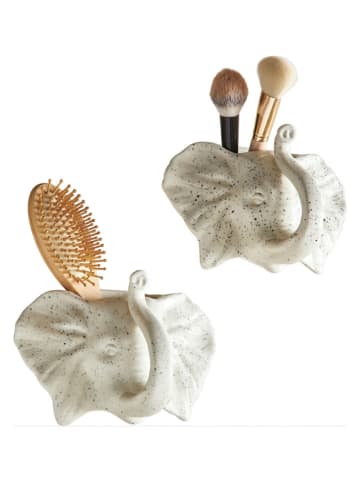 heine home Zahnbüstenhalter in Weiß - (B)22 x (H)15 x (T)17 cm