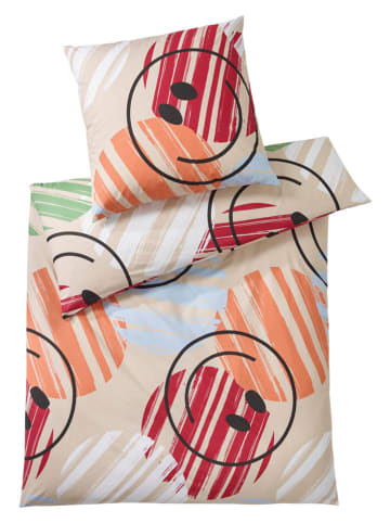 heine home Komplet pościeli renforcé w kolorze beżowym ze wzorem