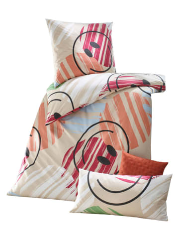 heine home Komplet pościeli renforcé w kolorze beżowym ze wzorem