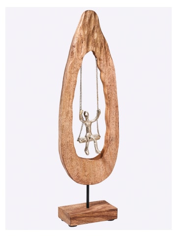 heine home Figurka dekoracyjna w kolorze jasnobrązowym - 16 x 63,5 x 9 cm