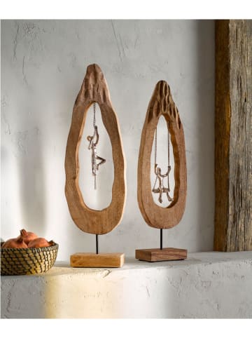 heine home Figurka dekoracyjna w kolorze jasnobrązowym - 16 x 63,5 x 9 cm