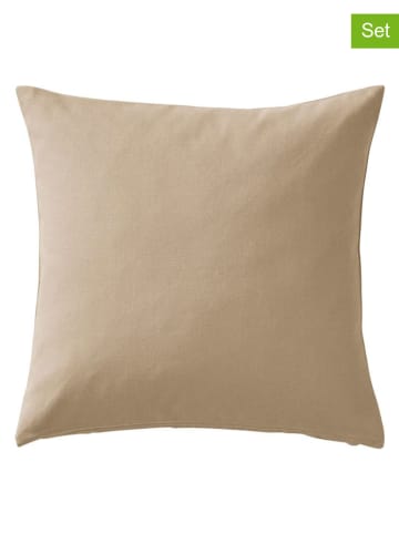 heine home Poszewki (2 szt.) w kolorze beżowym na poduszkę